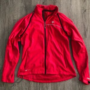 Small/medium-  Pearl Izumi Bright Red Jacket - turns into a vest!